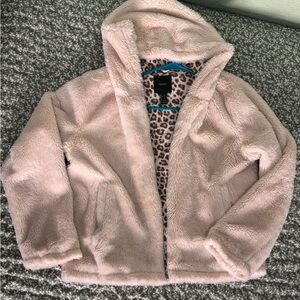 Forever 21 Blush Faux Fur Puffer Jacket